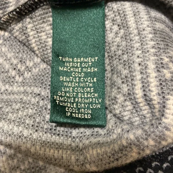 Ralph Lauren Active Long Sleeve Black Size Large - Picture 12 of 13